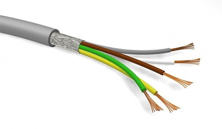 Przewód sterowniczy giętki, ekranowany LiYCY 2x0,5 mm² 300/300V