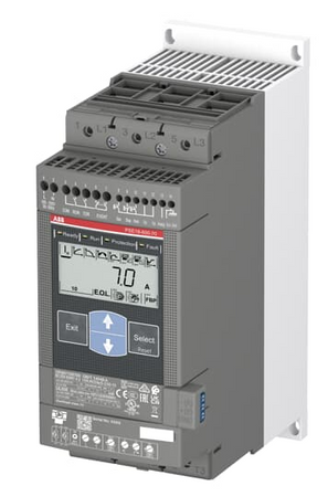 ABB Softstart PSE18-600-70 Moc: 7,5kW przy 400V Napęcie sterowania: 100-250V AC 50/60Hz