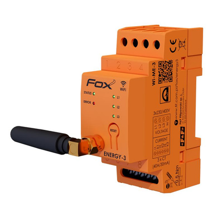F&F FOX Monitor-licznik zużycia energii wi-fi, 3 fazowy - ENERGY-3-100