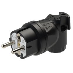 PCE Wtyczka gumowa kątowa 16A 3P 230v UNI IP44 05821-s