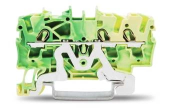WAGO Złączka 3-przewodowa 2,5mm²  przelotowa żółto-zielona