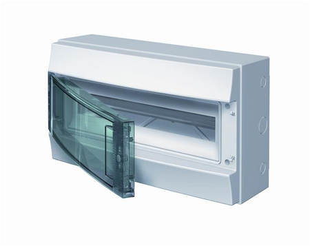 ABB Obudowa natynkowa IP65 MISTRAL65 drzwi przeźroczyste 18 modułów 1 rząd N+PE