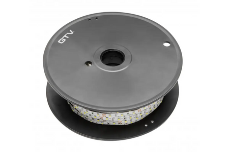 GTV Taśma Flash 2835, 60LED/m, zimny biały, 30W/5m bez żelu 8mm, Rolka 50m, 12V LD-2835-300-20-ZB-50