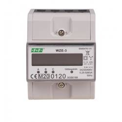 Trójfazowy licznik zużycia energii 80A,  MID WZE-3