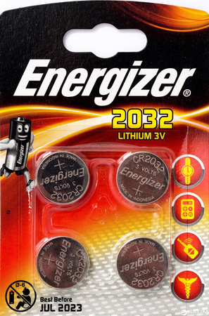 ENERGIZER Bateria specjalistyczna CR2032 3V 4 sztuki; E300830101