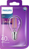 Żarówka LED Philips Classic  40W E14 827 470lm P45 Clear filament