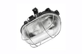 Oprawa kanałowa SANGUESA KAM, max 40W, E27, AC220-240V, 50-60Hz, IP54, ABS/szkło/metalowa kratka, czarna OS-KAM060-10