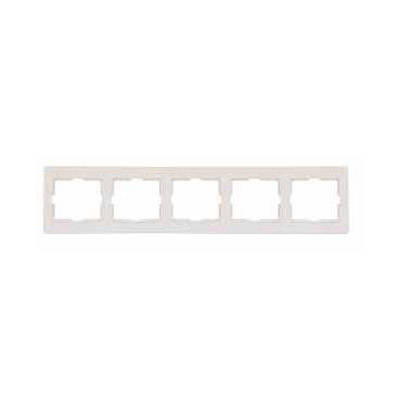 Schneider ANYA Ramka 5-krotna pozioma Krem  AYA5800923