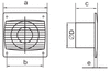 VENTS Wentylator osiowy biały 100SV wyłącznik sznurkowy, średnica: Ø100mm; wydajność: 95m³/h; 14W 230V AC