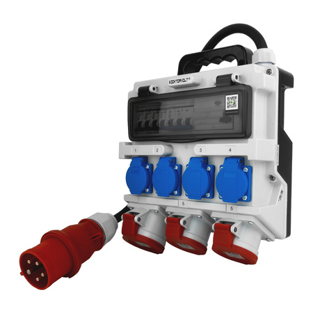 Rozdzielnica przenośna TR-S/FI 1x32A/5P 2x16A/5P 4x230V FR IP44 SKH